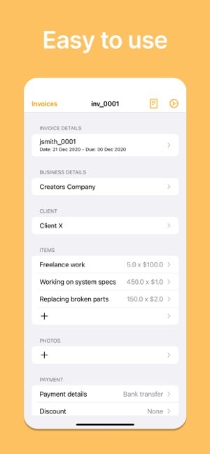 invoicing apps for ipad