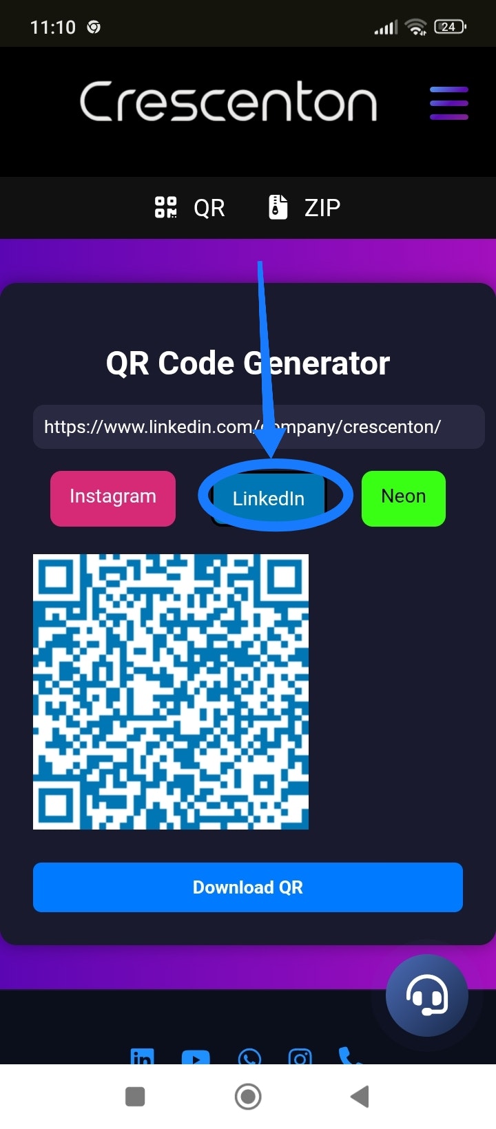 CRESQR  - 免费的QR码生成器 media 1
