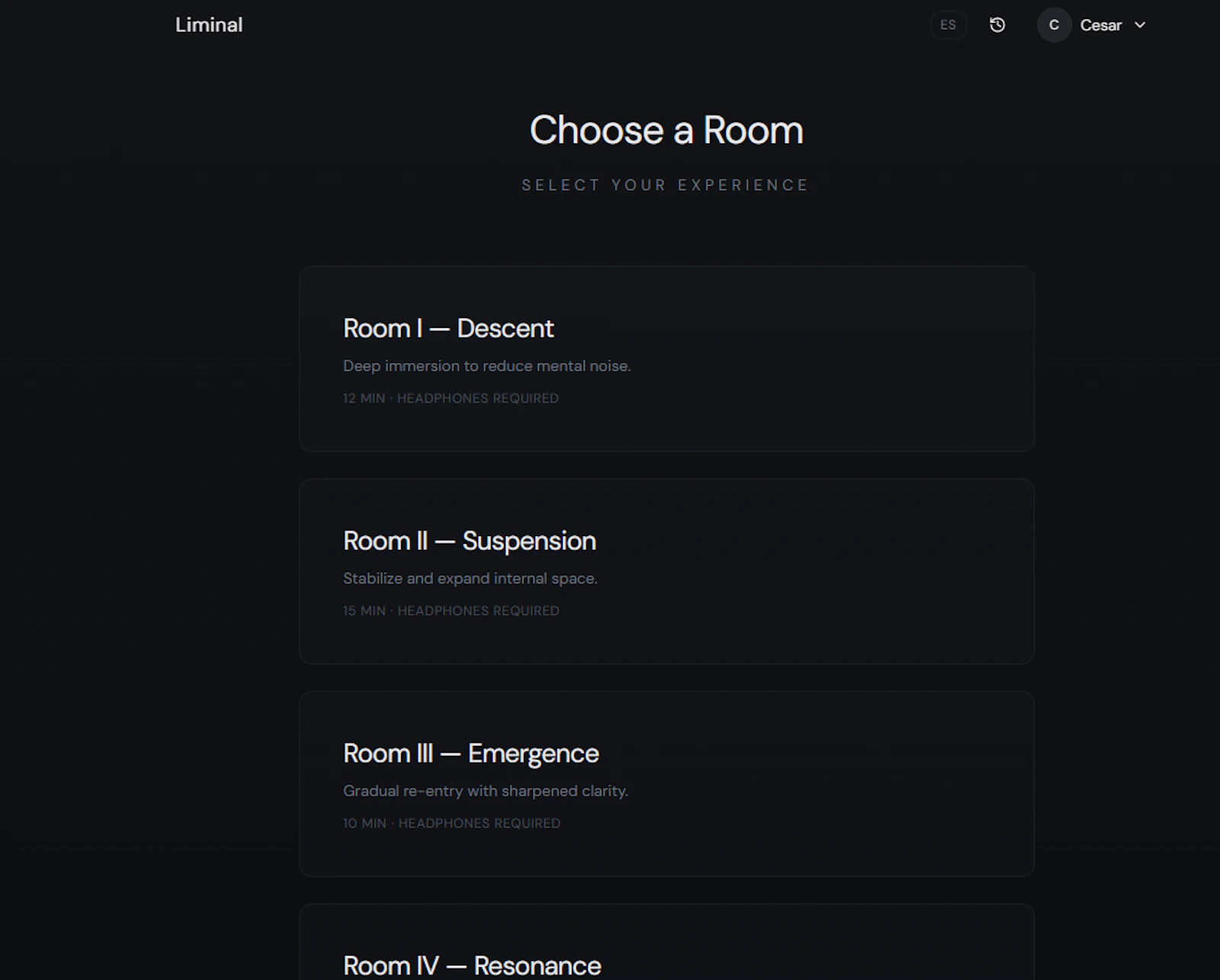 Liminal screenshot 2
