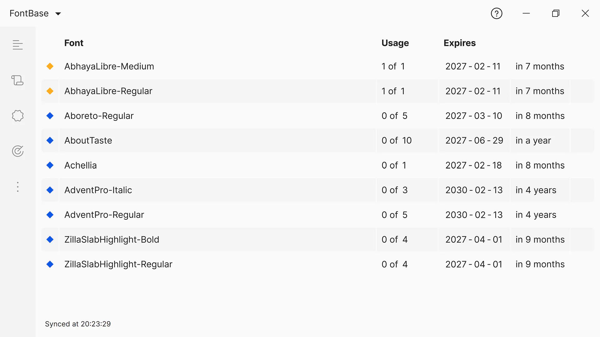 Font licensing made easy by FontBase 截图 5