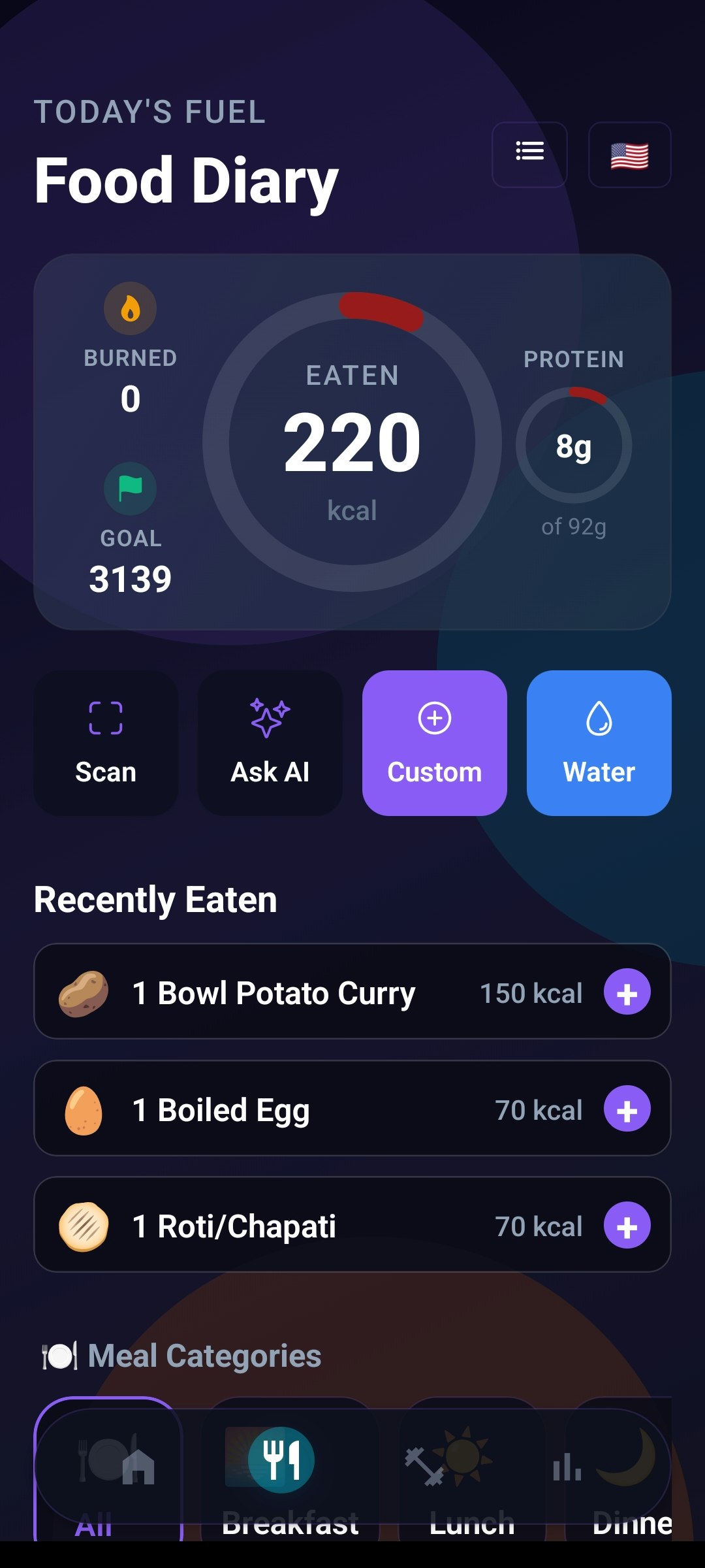 Caloriv - Screenshot 2 showing product features and functionality