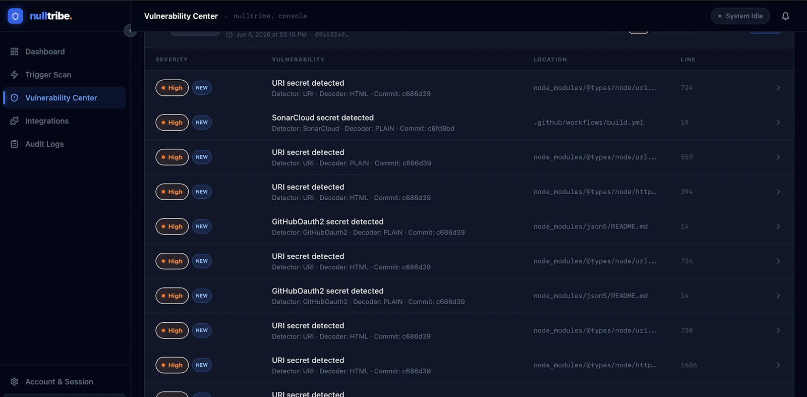 nulltribe. — Security Orchestrator screenshot 3