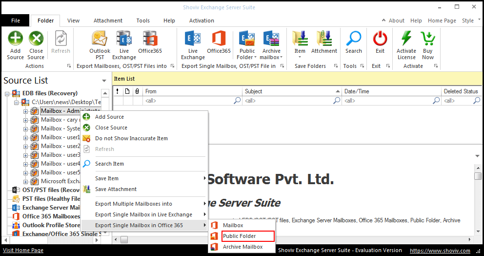 Échange vers Office 365 Migration Tool media 5