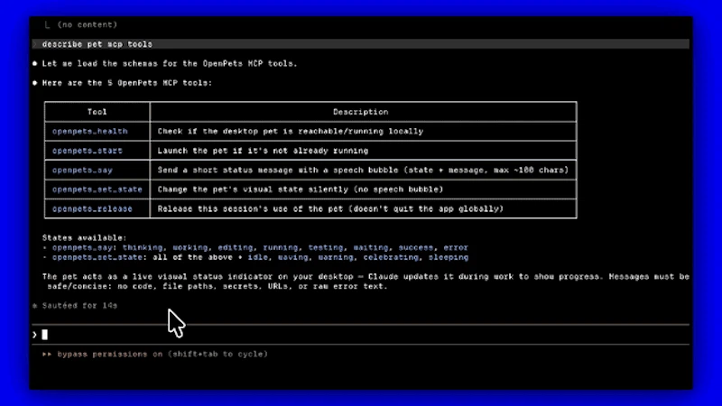OpenPets screenshot 2