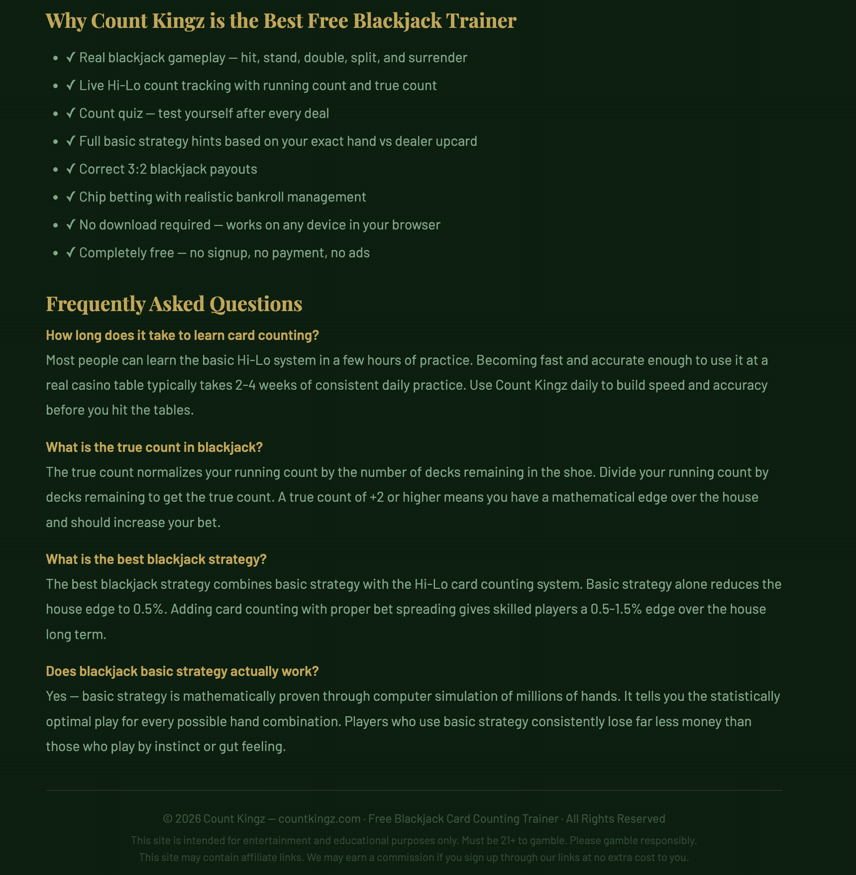 CountKingz  Free Blackjack Card Counting gallery image