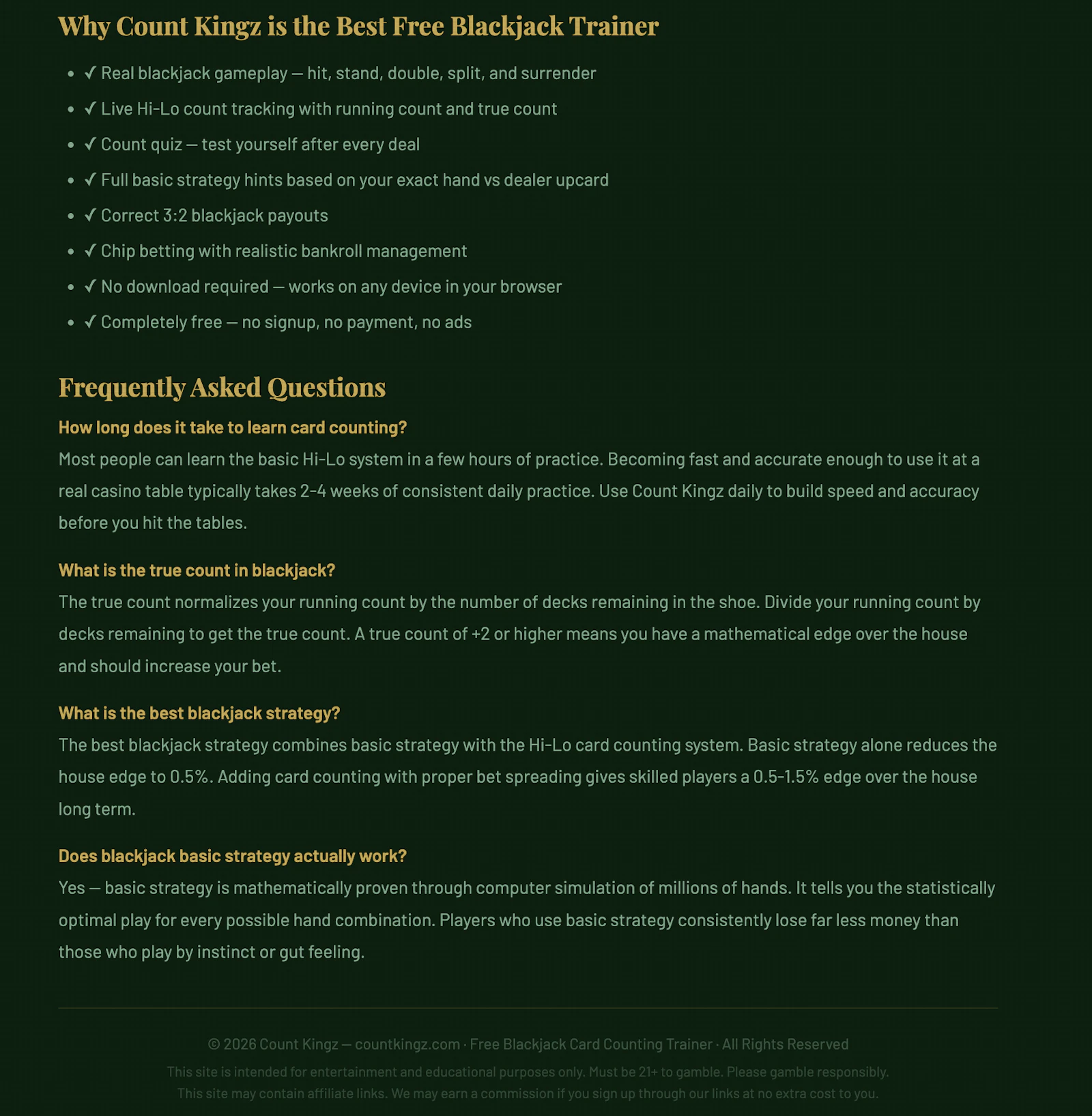 CountKingz  Free Blackjack Card Counting screenshot 4
