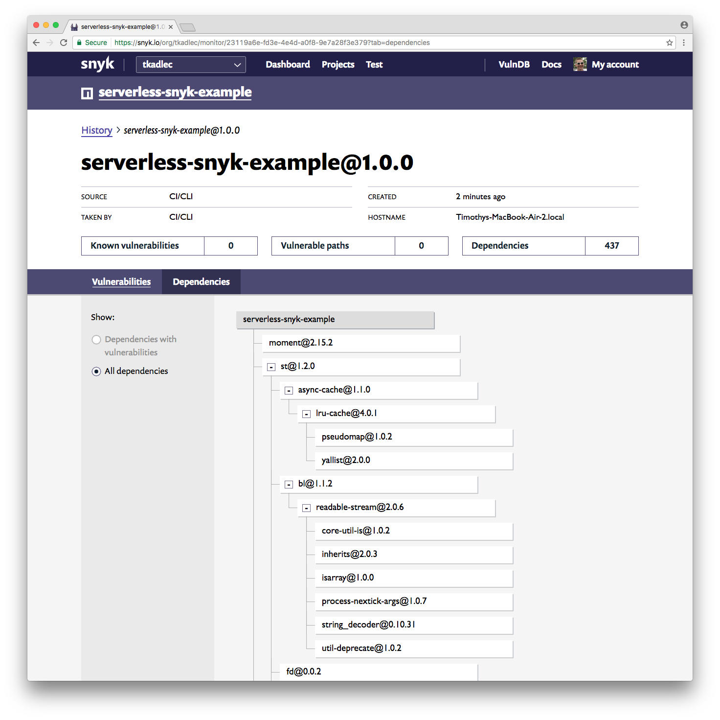 Serverless Snyk gallery image