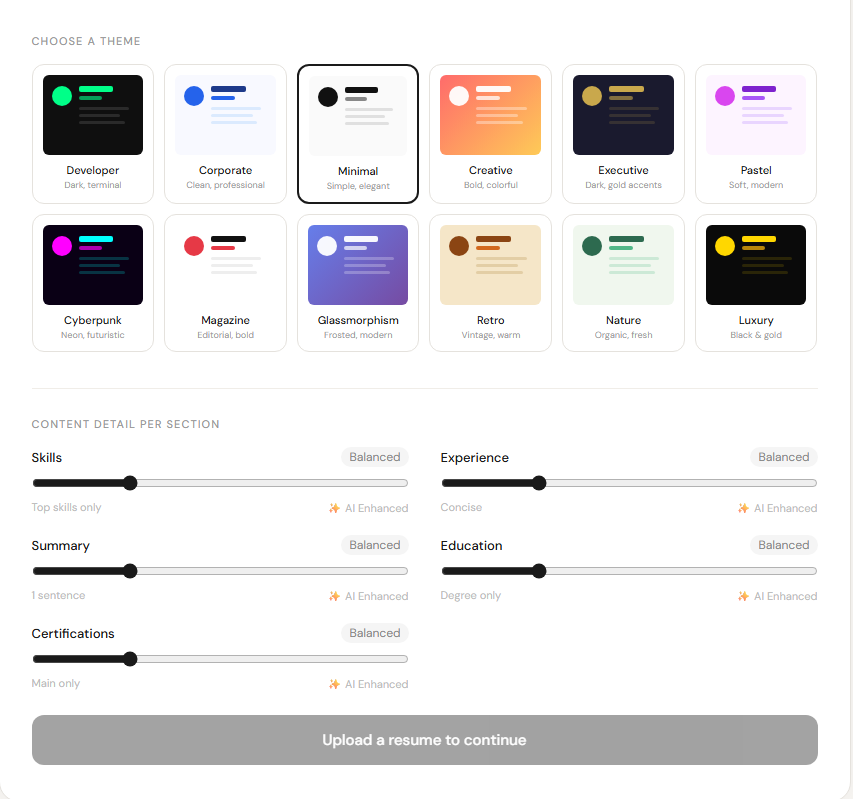 Portfolio From Resume gallery image