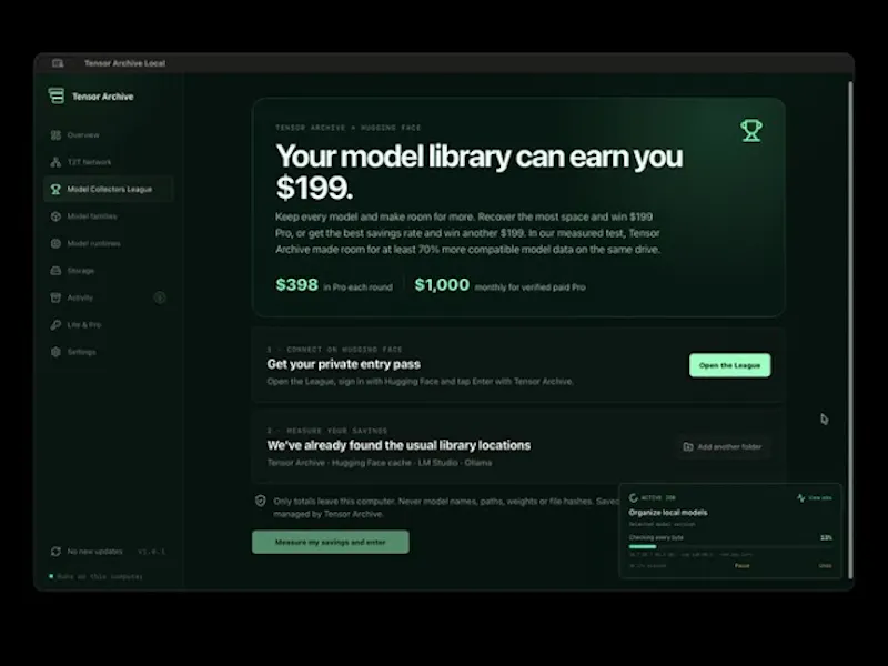 Tensor Archive screenshot 1 (video preview)
