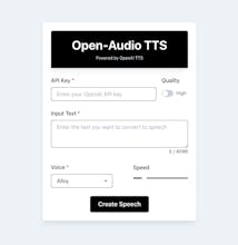 OpenAudio TTS: Instant Text to Speech gallery image