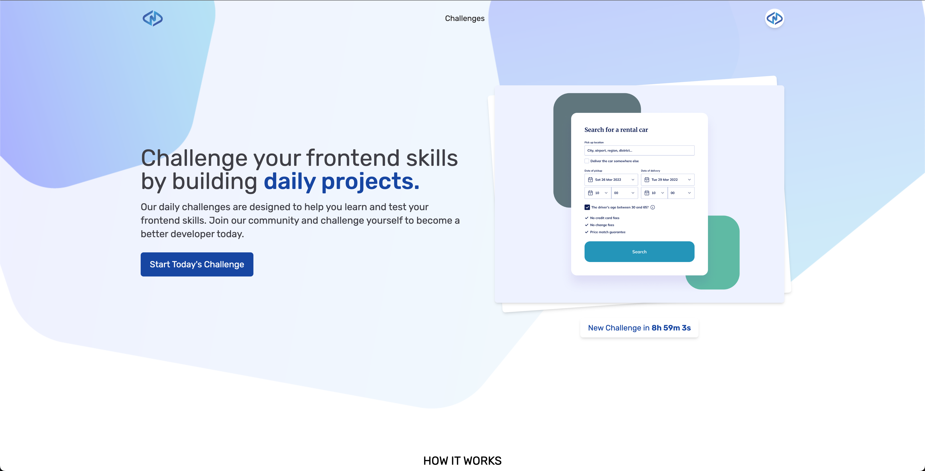 Webdevdaily - Бросьте вызов вашим навыкам, создавая ежедневные проекты медиа 1