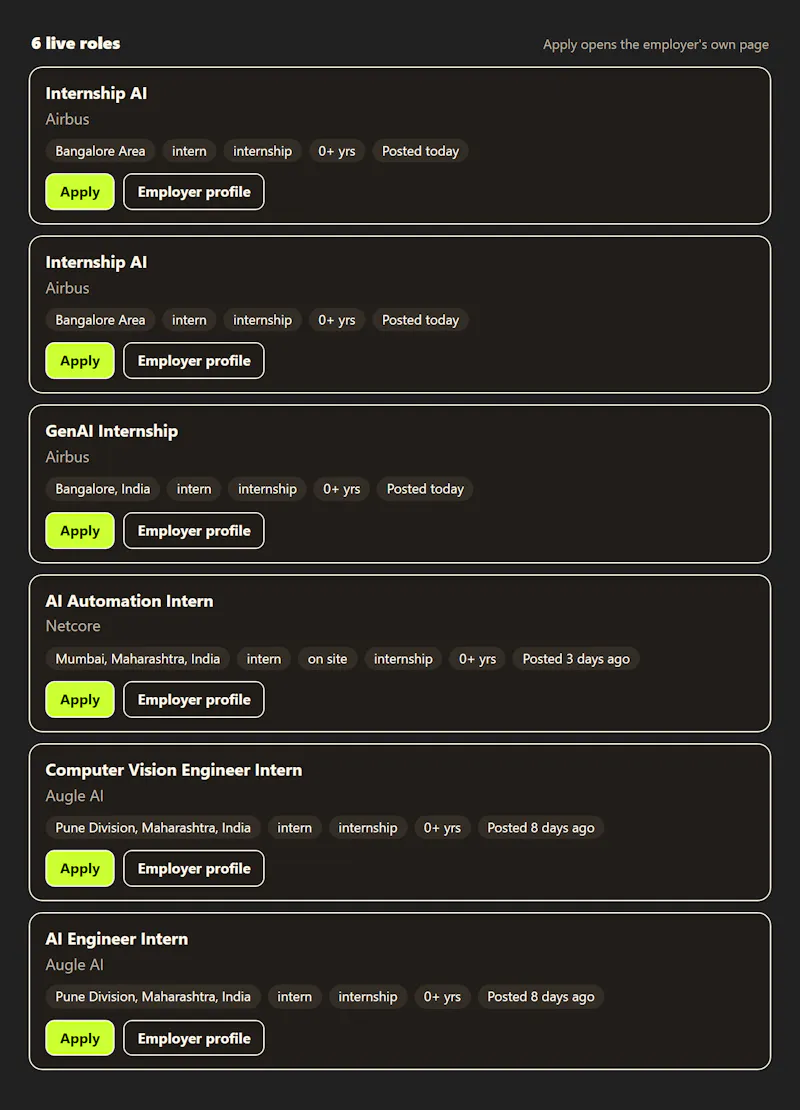 Employed screenshot 3