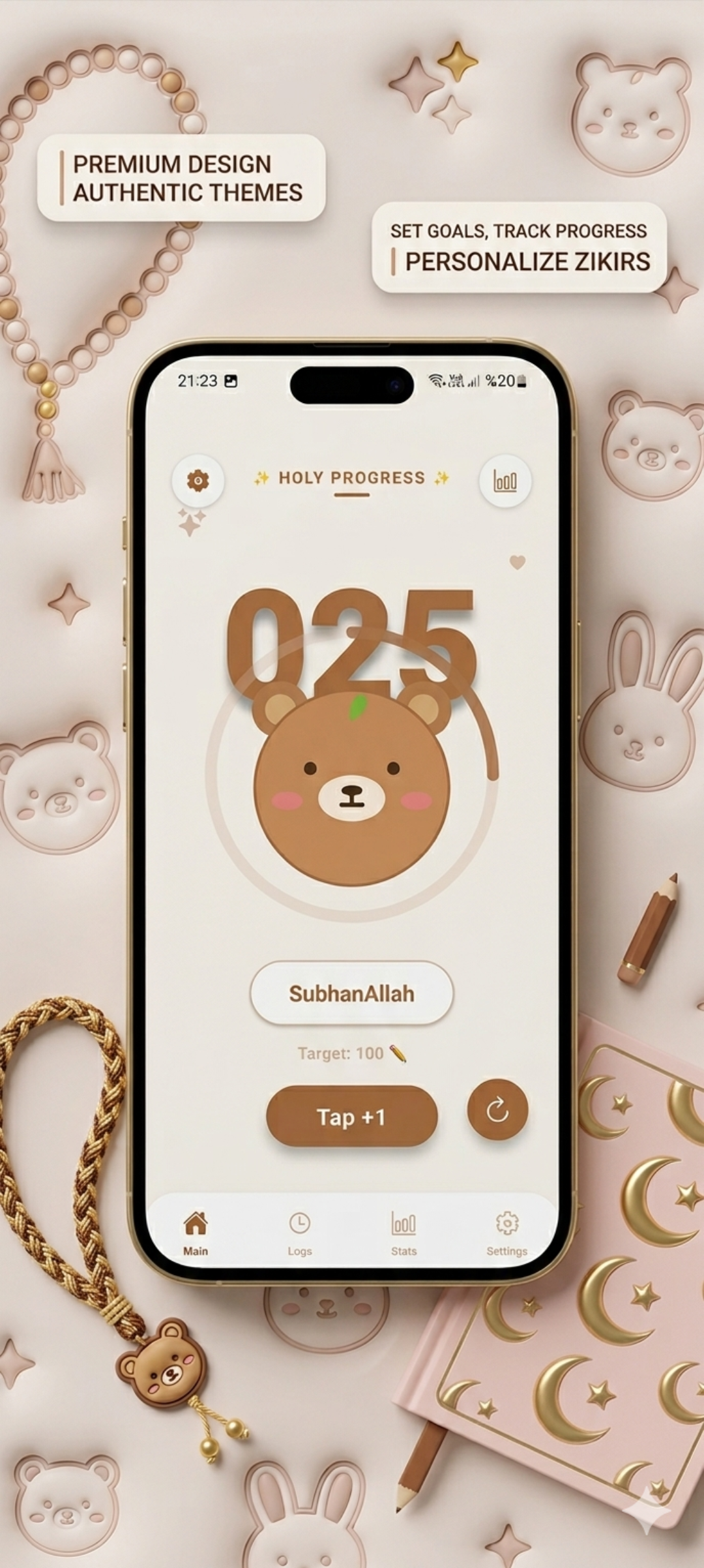 Kawaii Prayer Counter: Tasbih gallery image
