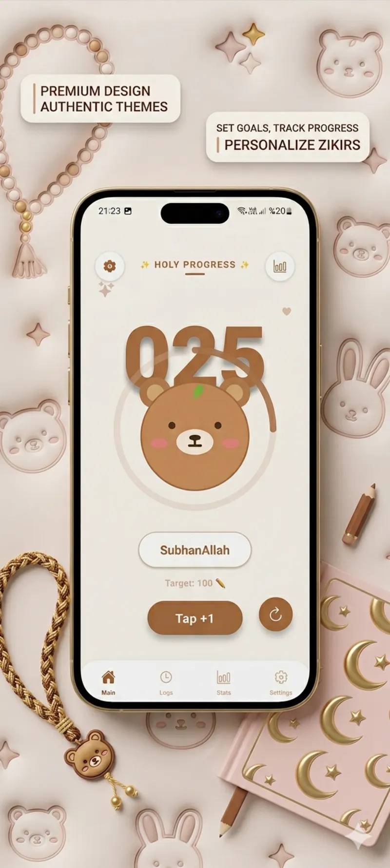 Kawaii Prayer Counter: Tasbih screenshot 6