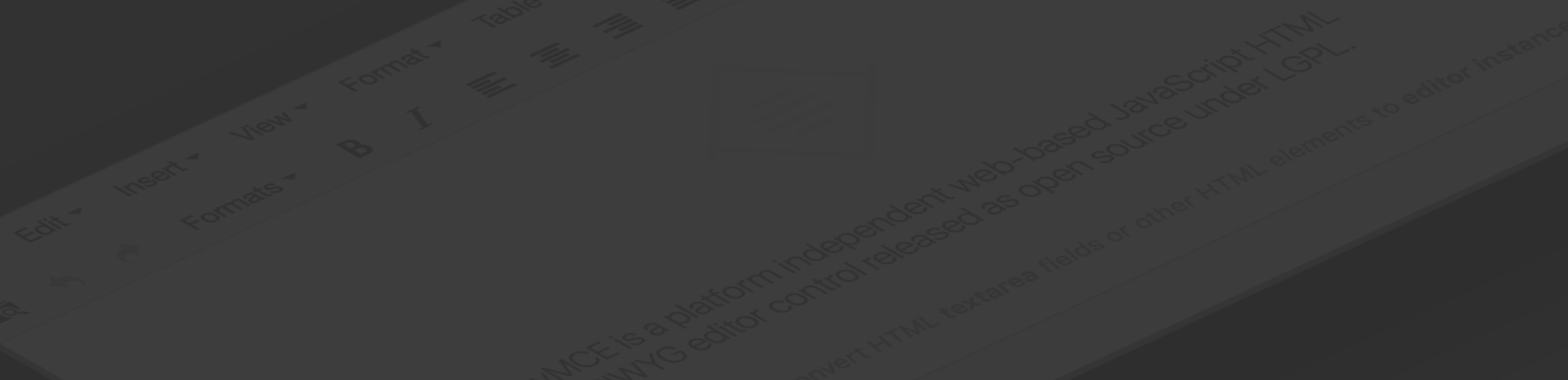 TinyMCE gallery image