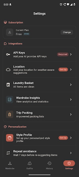 Outfii - Screenshot 3 showing product features and functionality