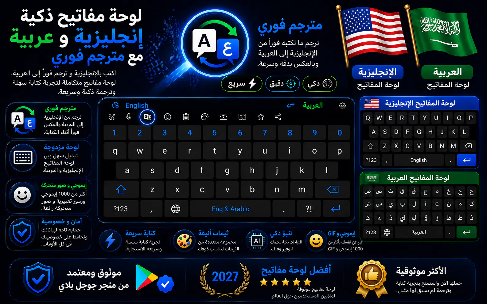 English and Arabic keyboard gallery image