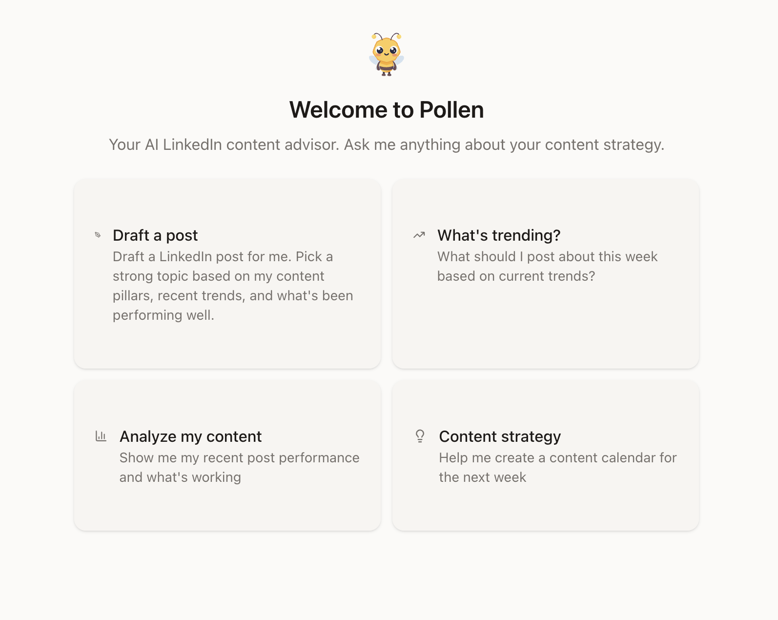 Pollen - Main product screenshot demonstrating key features and user interface