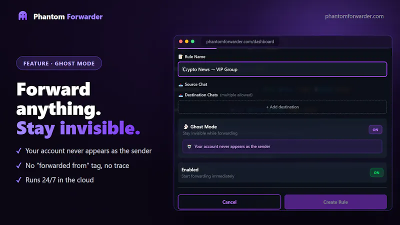Phantom Forwarder screenshot 4