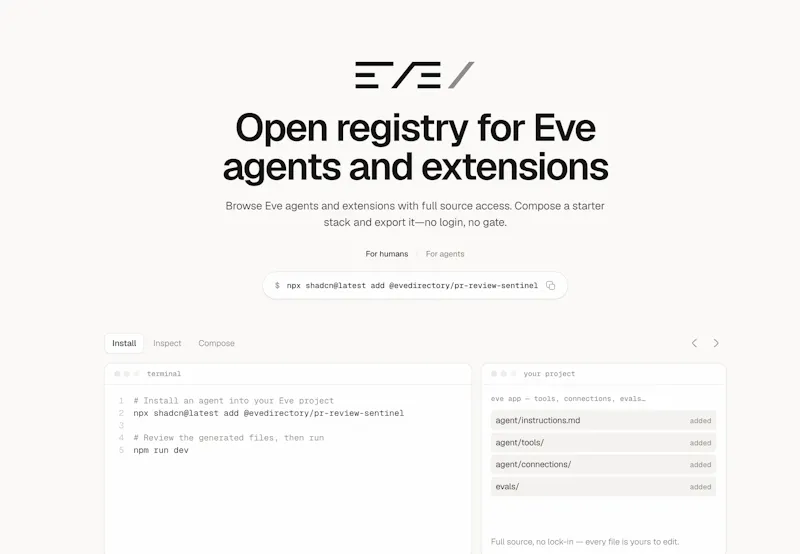 Eve Directory screenshot 2