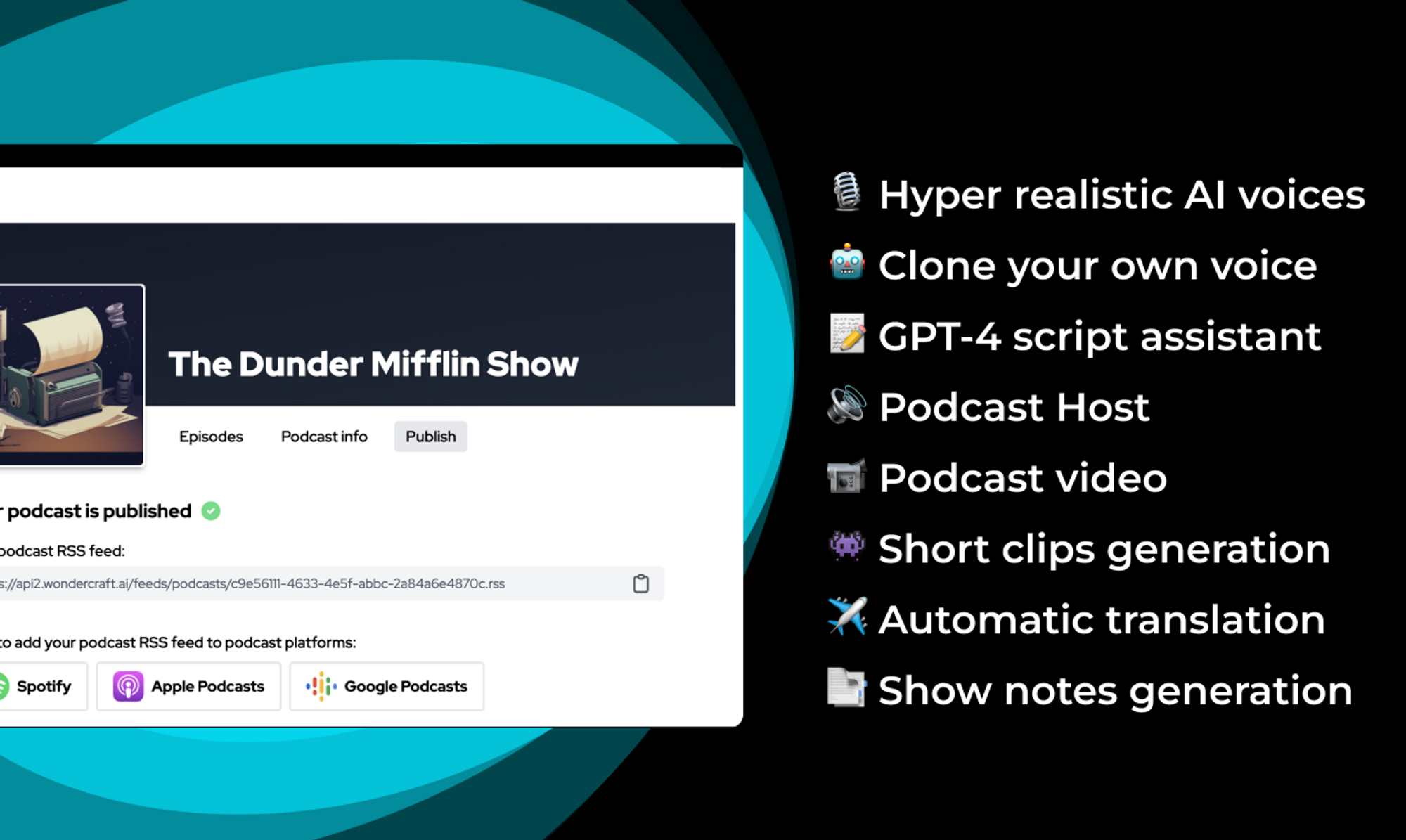 Media Wondercraft AI - Penciptaan podcast tanpa usaha dengan AI 3