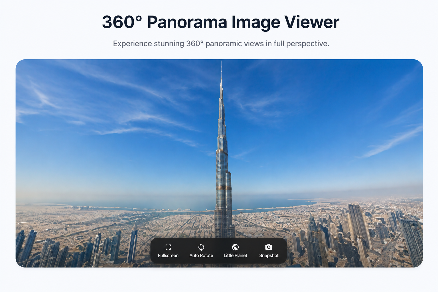 360° Panorama Image Viewer - Extension gallery image