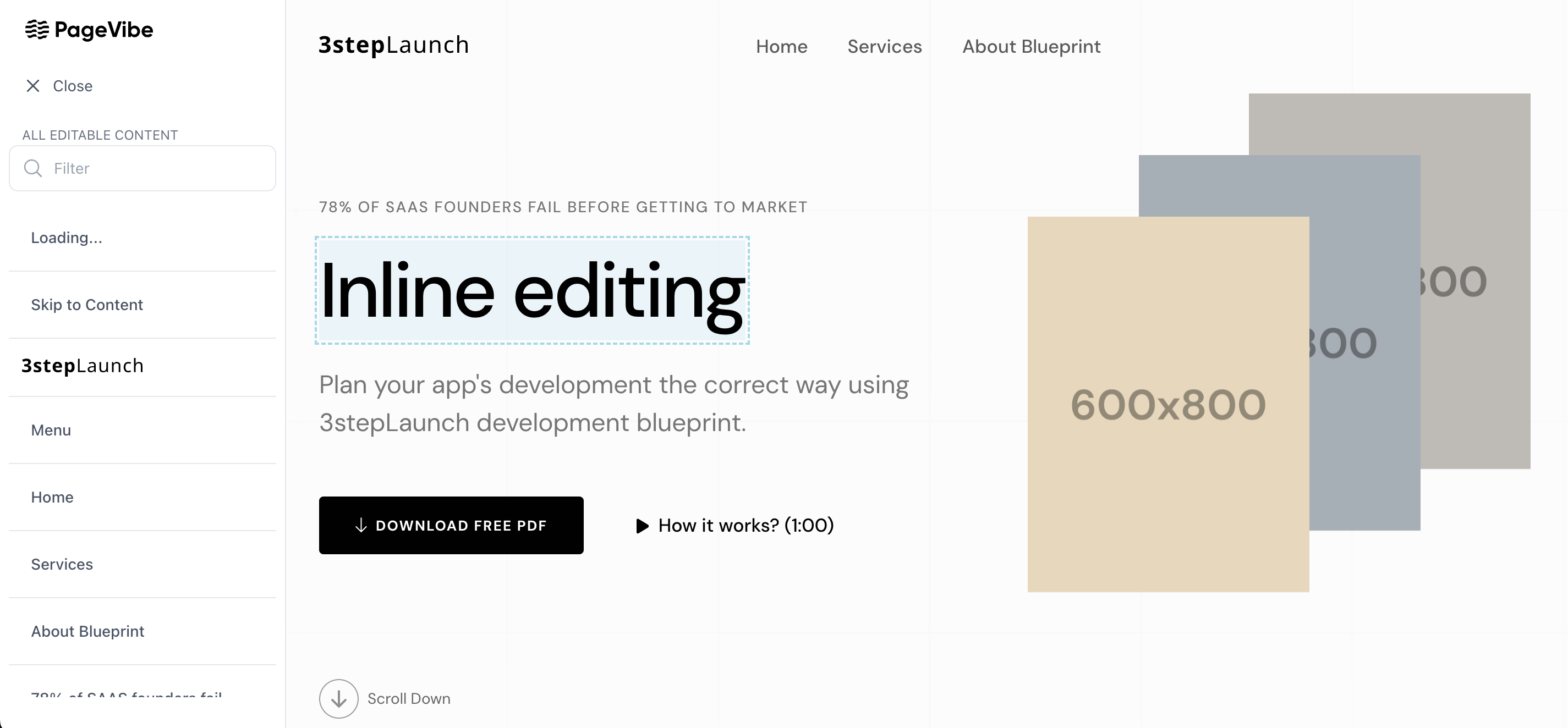 PageVibe - Screenshot 2 showing product features and functionality