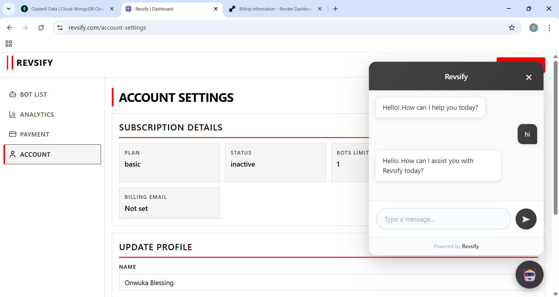 Revsify - Screenshot 2 showing product features and functionality