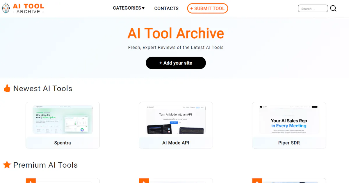 AI Tool Archive