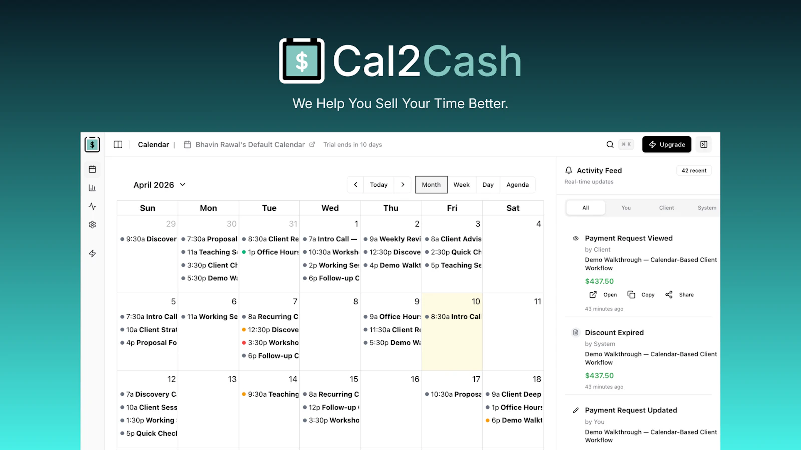 Cal2Cash screenshot 2