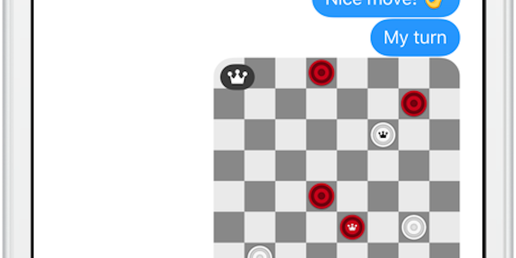 Checkers Draughts For Imessage Play With Your Friends Using Ios 10 Messages Product Hunt