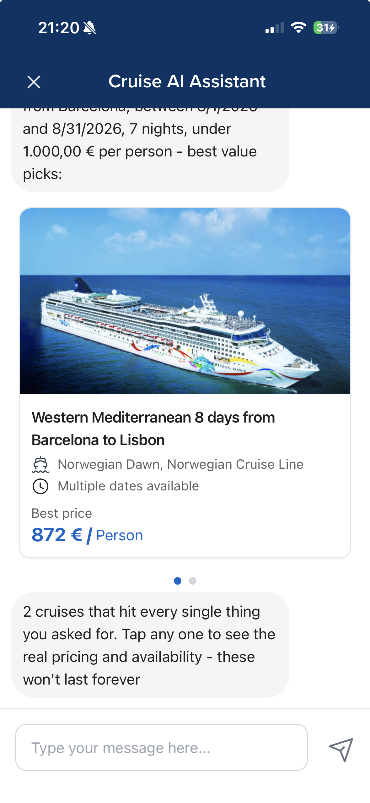 Média Agent de voyage en IA - Arrêtez de payer trop.Demandez à ai.Réservez maintenant. 4