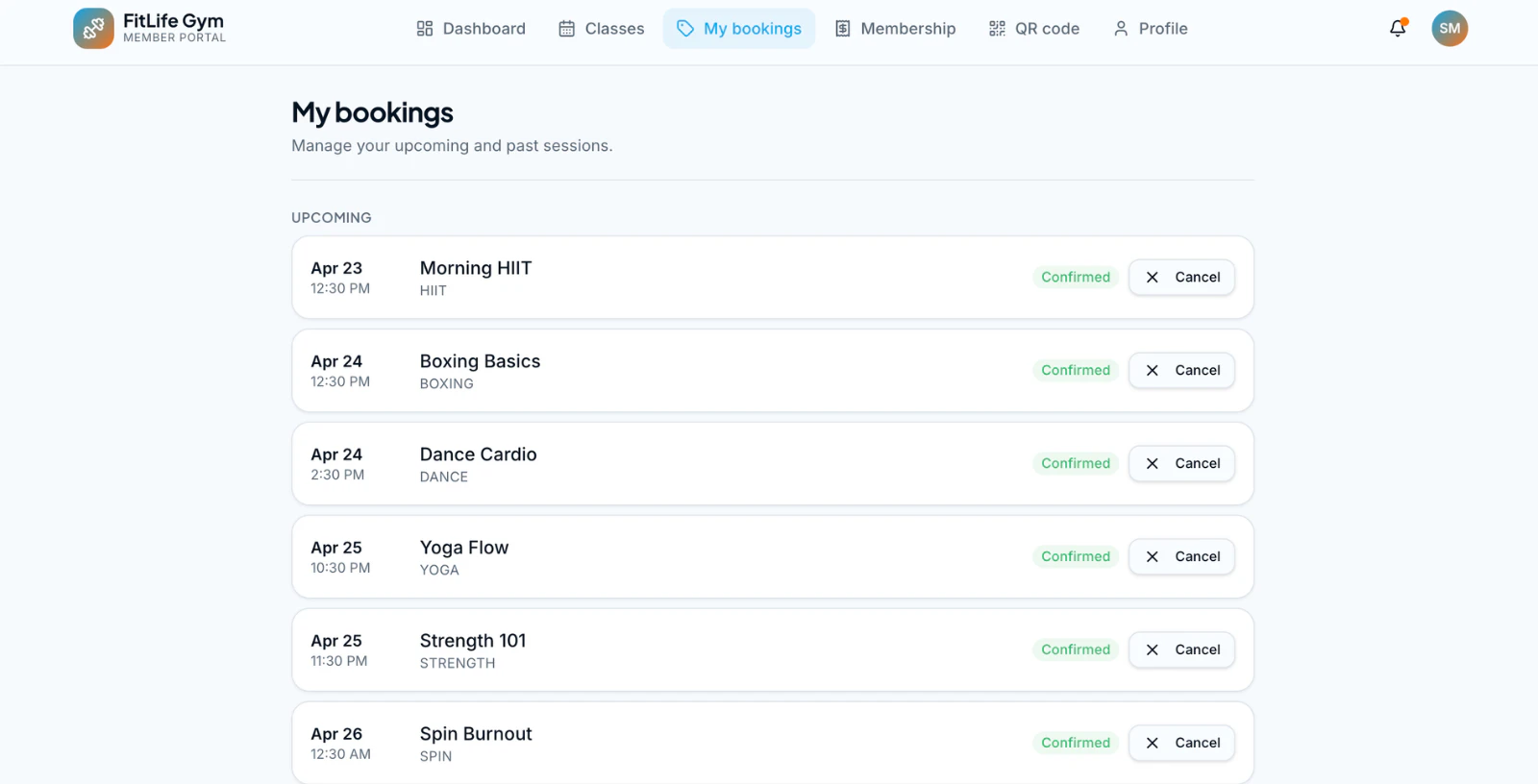 GymApp screenshot 6