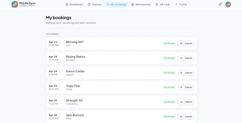 GymApp screenshot 6