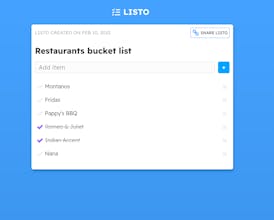 LISTO gallery image