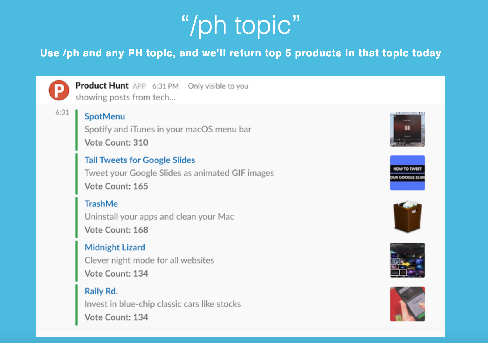Slash PH for Slack gallery image