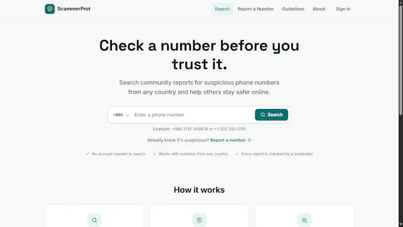 ScammerProt screenshot 1