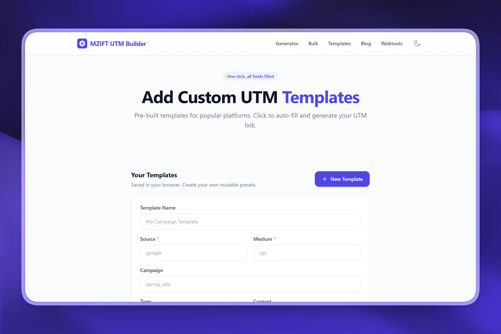 MZIFT UTM Builder screenshot 4
