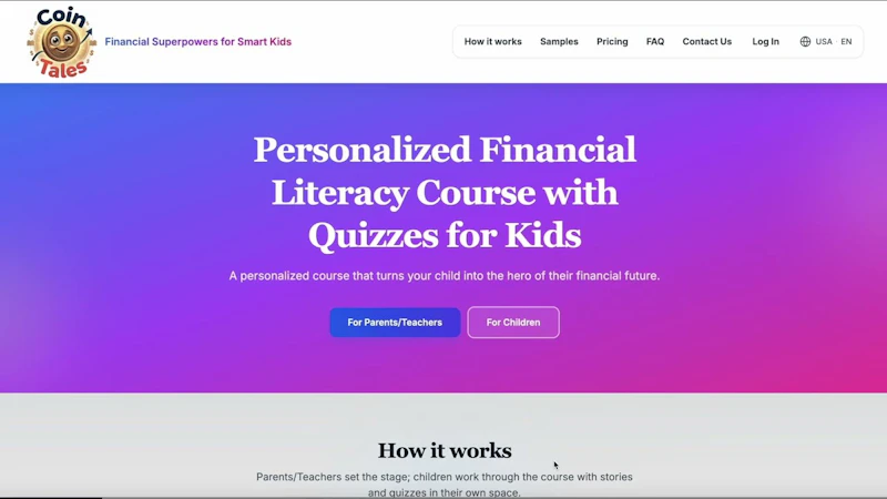 Financial Literacy Course for Kids screenshot 1 (video preview)