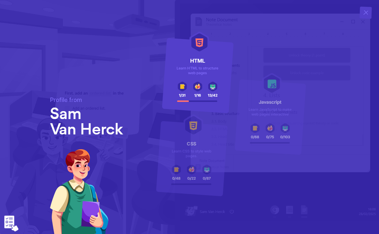 Média Rockit - Plateforme d'apprentissage en ligne pour le développement Web amusant et gamifié 5