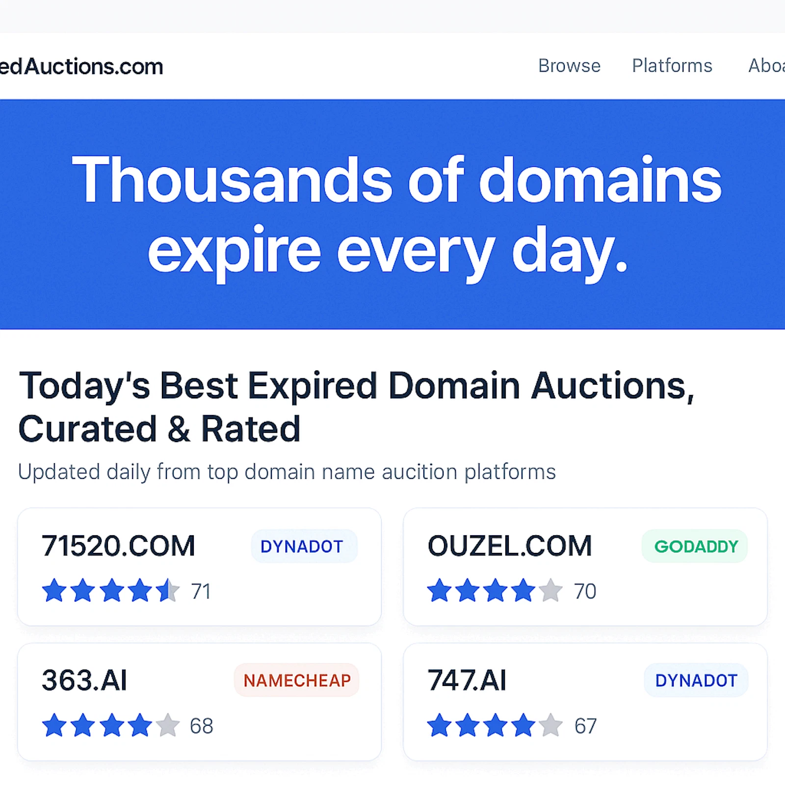 Expired Auctions screenshot 1