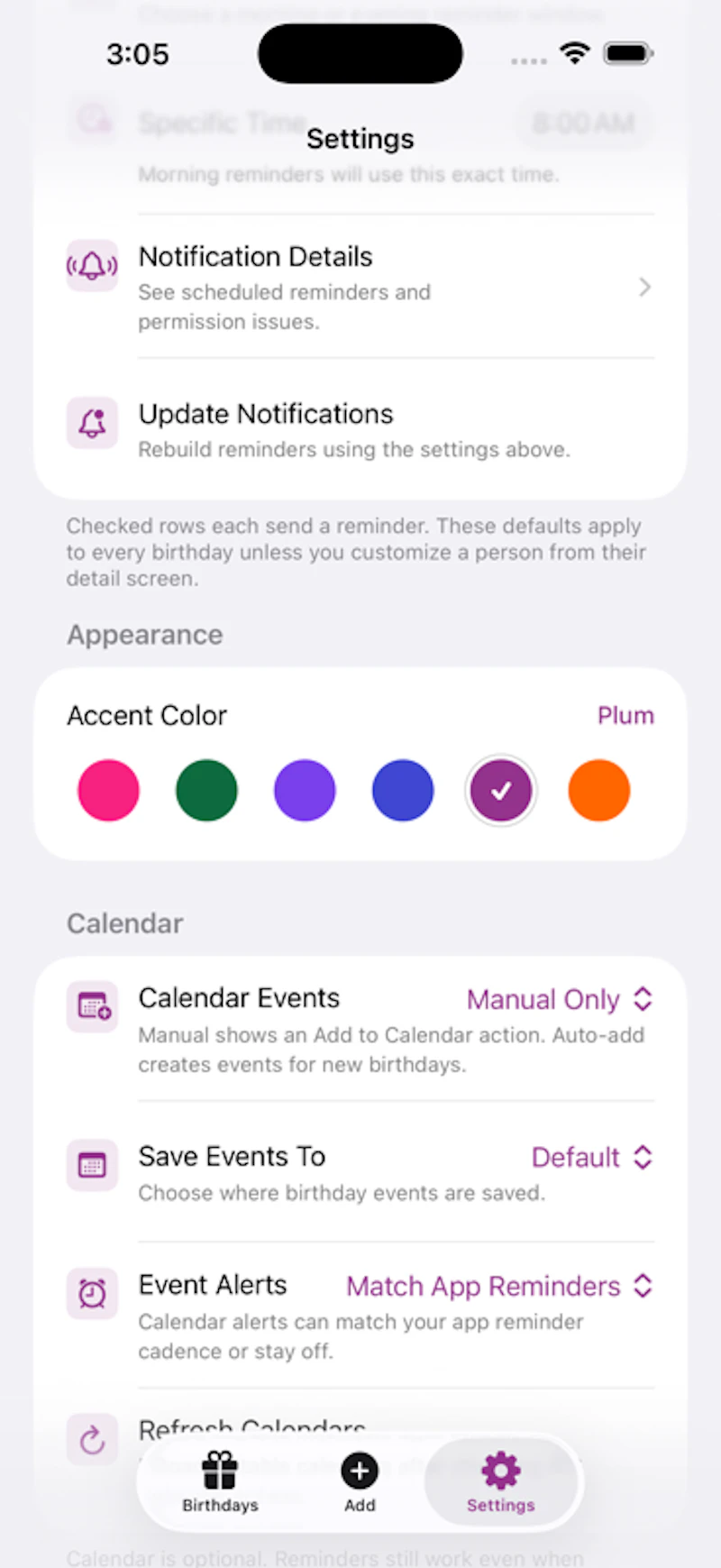 Any Many More: Birthday Alerts screenshot 7