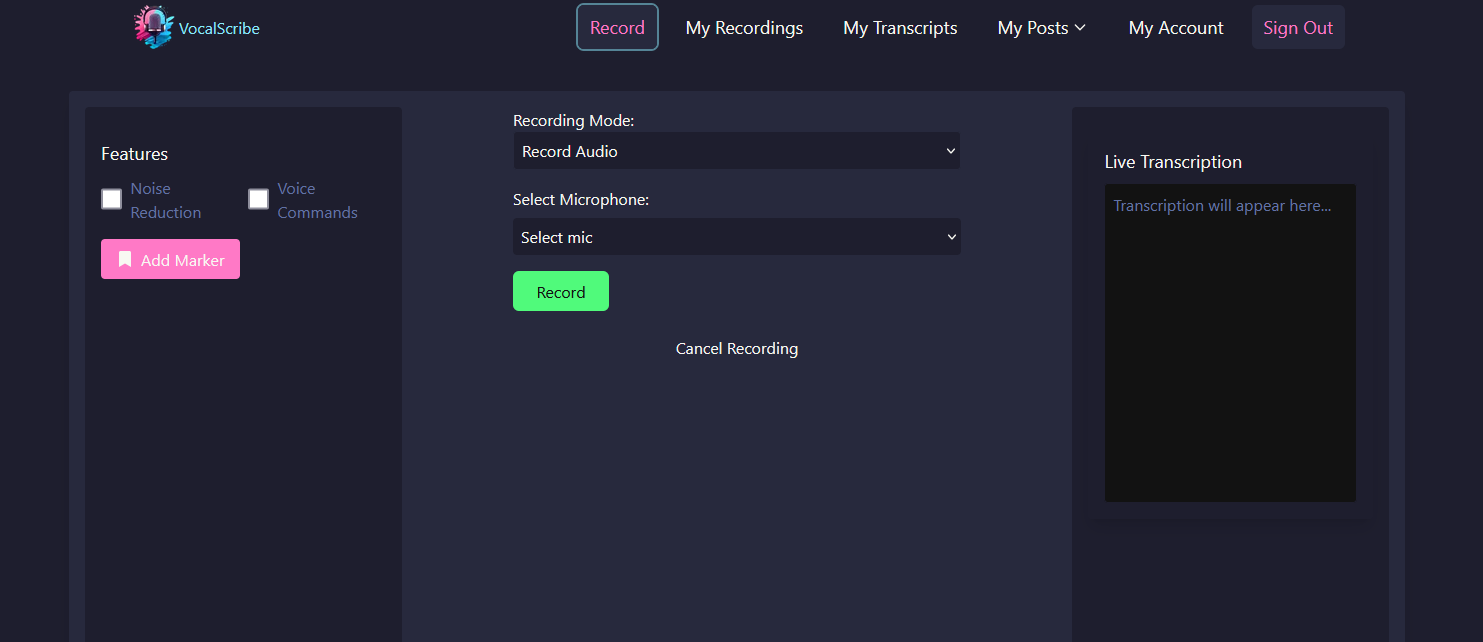VocalScribe media 3
