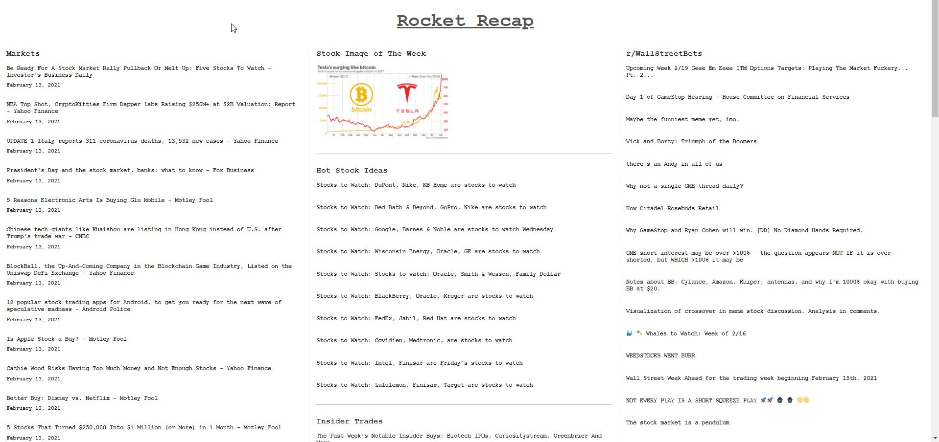 Rocket Recap gallery image