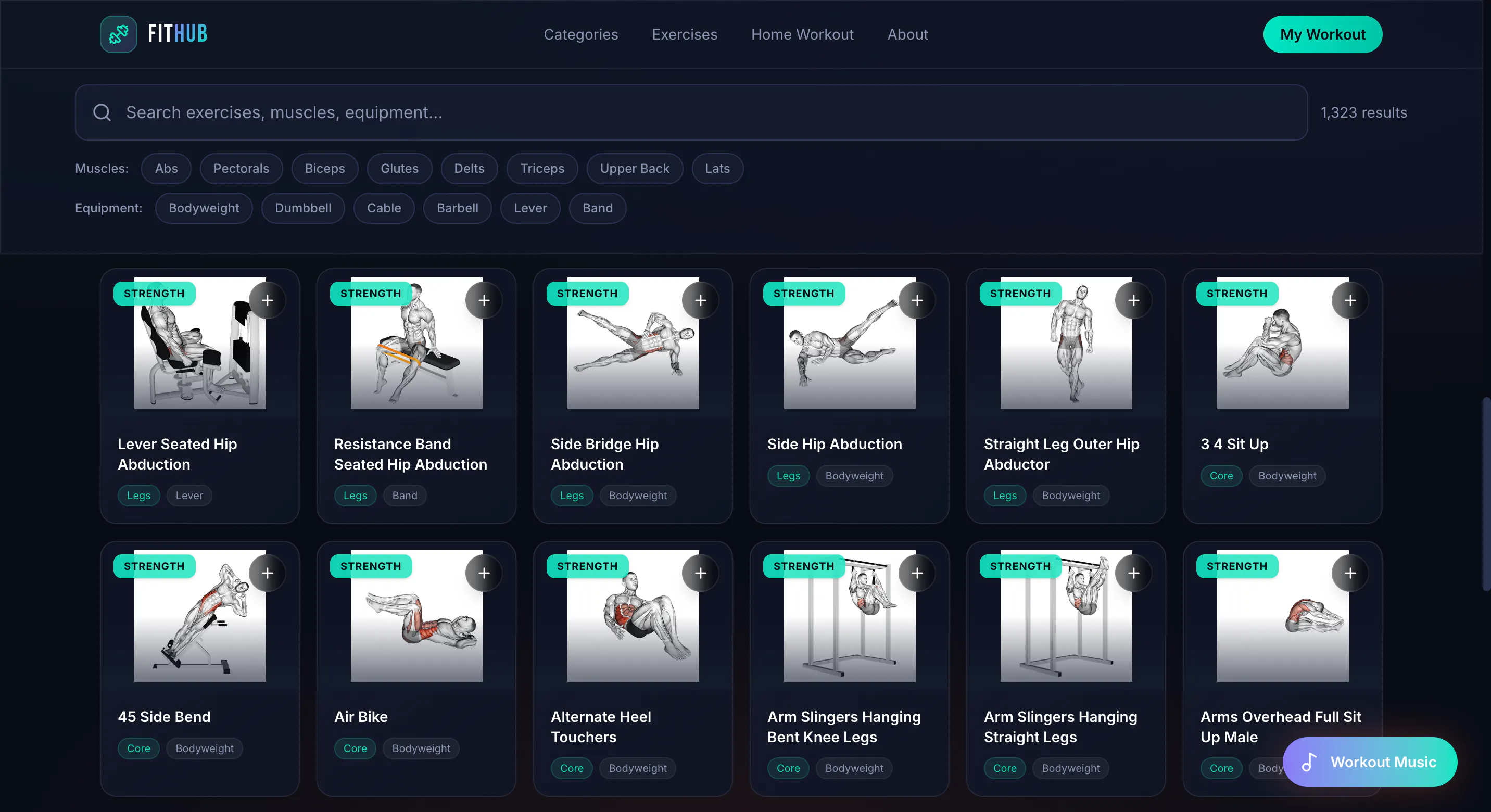 FitHub — Gym Exercise Library gallery image