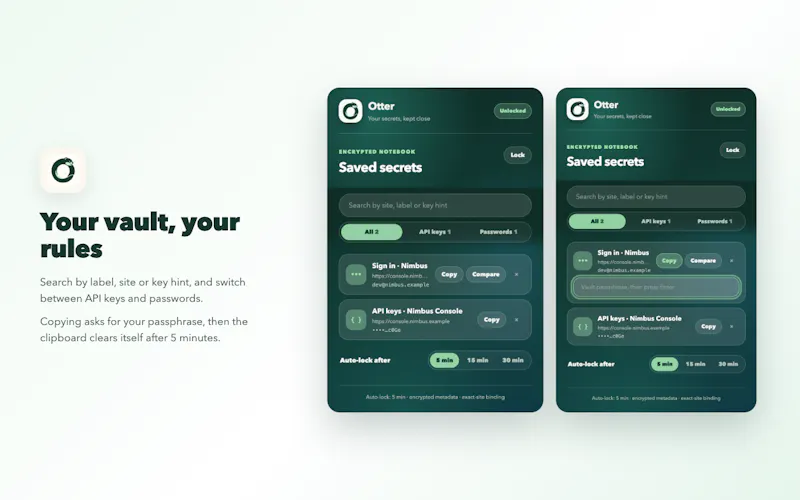 Otter Vault screenshot 4