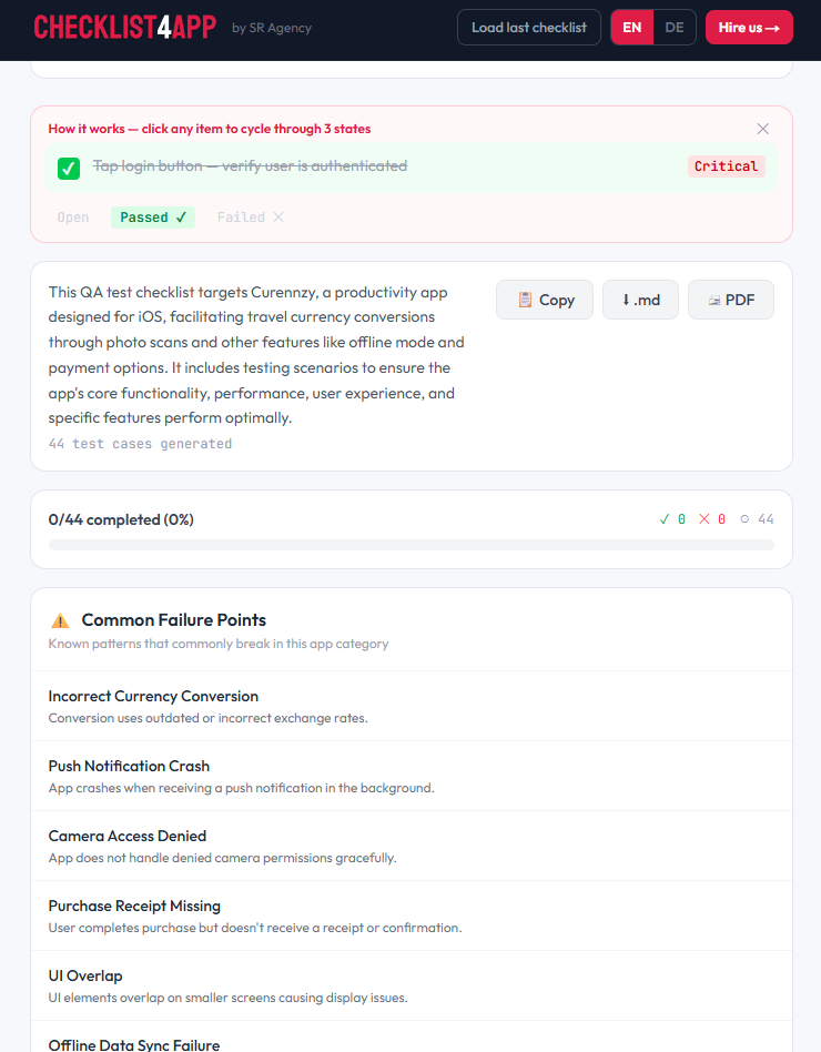 Checklist4App gallery image