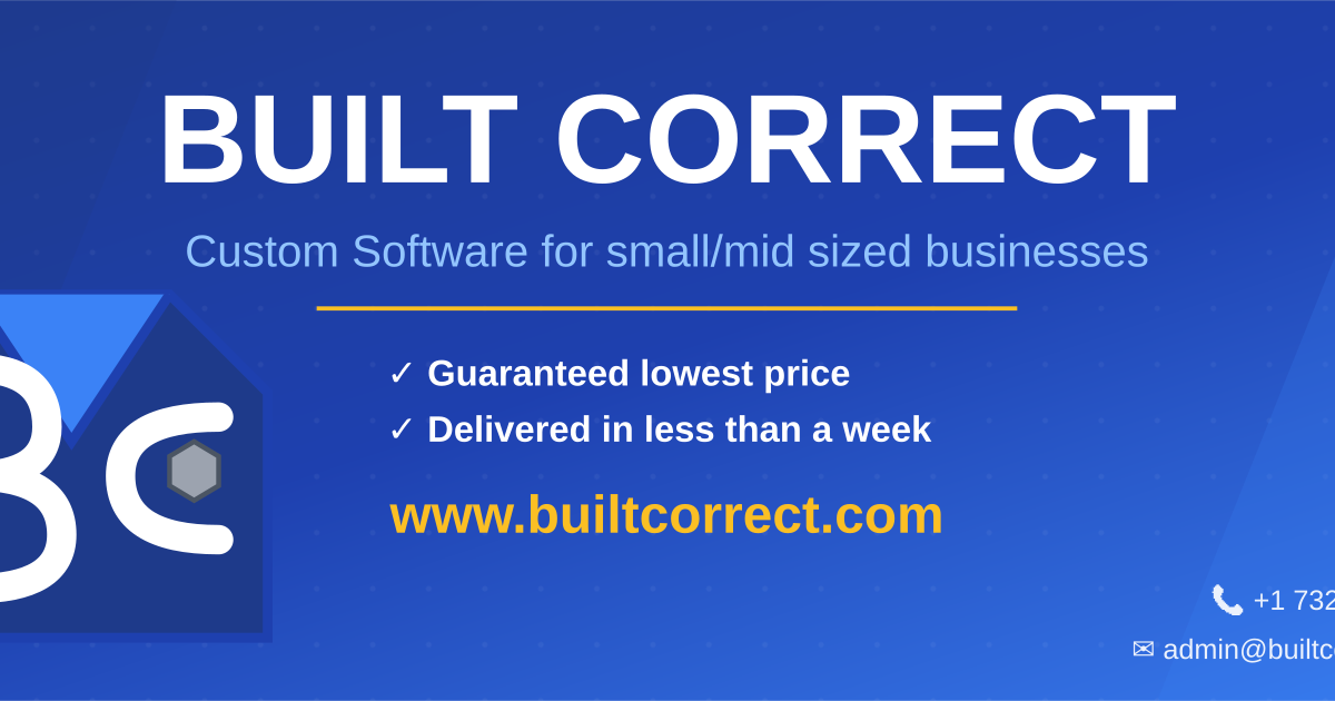 Built Correct - Main product screenshot demonstrating key features and user interface