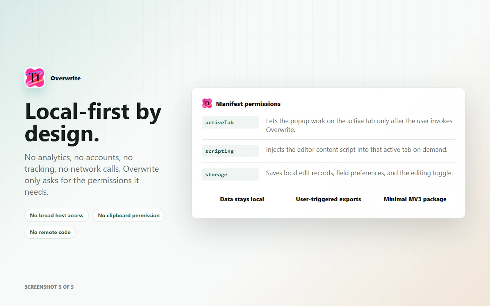 Overwrite screenshot 5