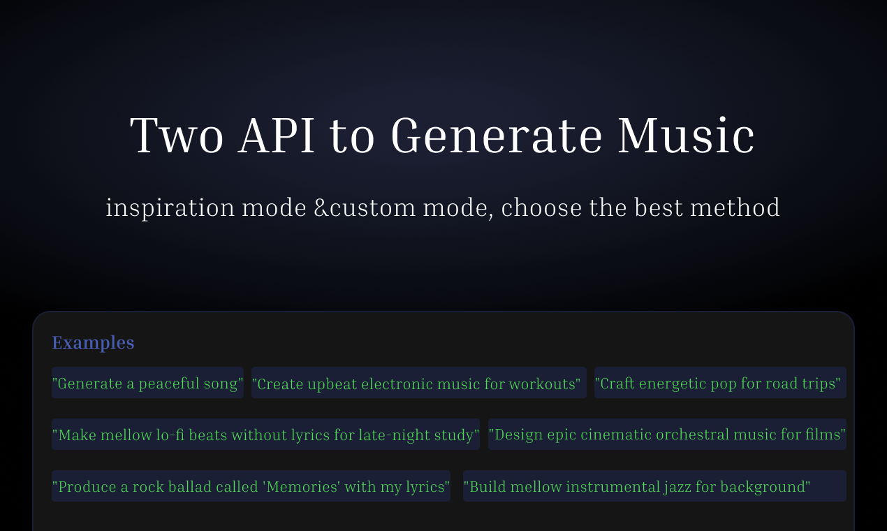 World's First AI Music MCP - Screenshot 2 showing product features and functionality